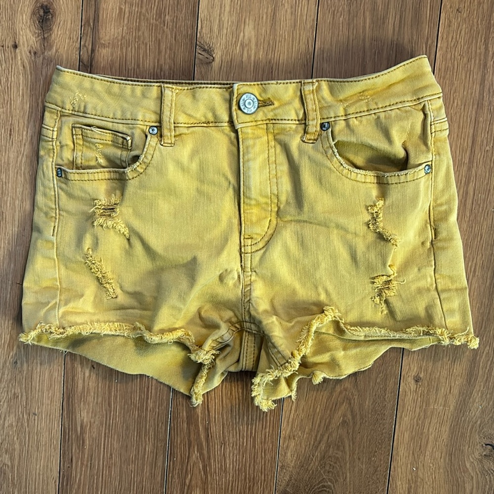 Girls Yellow RSQ (Tilly’s) Mid Rise Shorts - 14